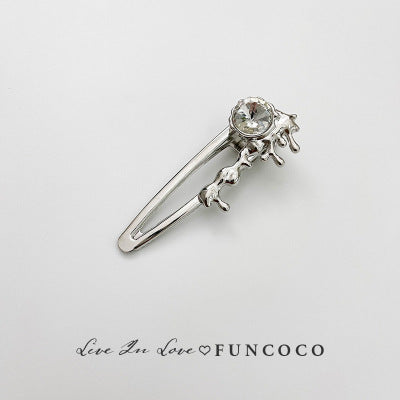 High-grade Crystal Side Clip Fringe Hairpin