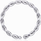 18G 5/16 Annealed Steel Seamless Braided Circular Ring