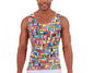 Insta Slim Big and Tall Flag Activewear Muscle Tank 5MAT001BT