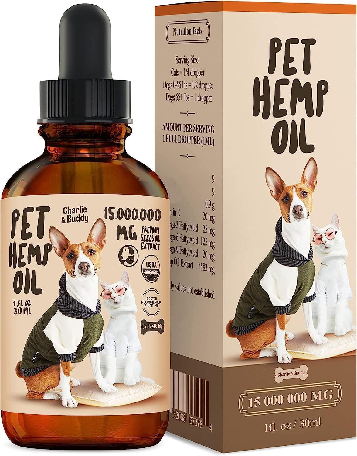 Charlie Buddy   Hеmp Oil for Dogs Cats   Hiр and Jоint Suppоrt and Skin Hеalth