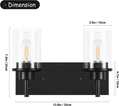Clear Glass Shade Wall Sconce
