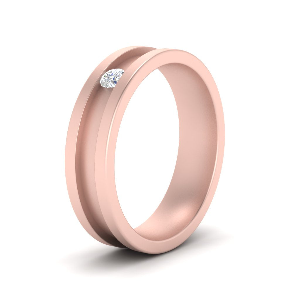 Single Stone Mens Promise Ring