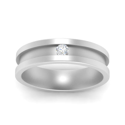 Single Stone Mens Promise Ring