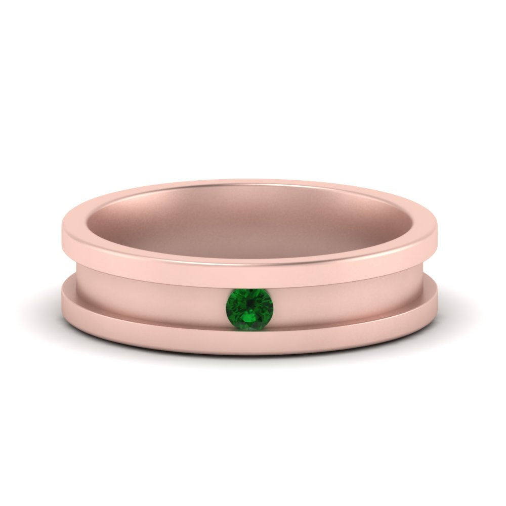 Single Stone Mens Promise Ring