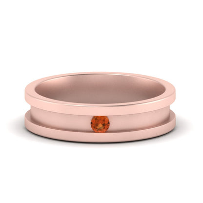 Single Stone Mens Promise Ring