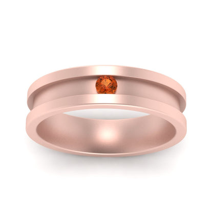 Single Stone Mens Promise Ring