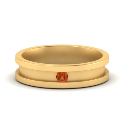 Single Stone Mens Promise Ring