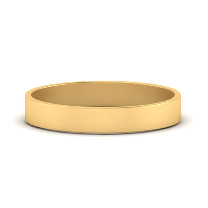 5 mm Flat Gold Wedding Band