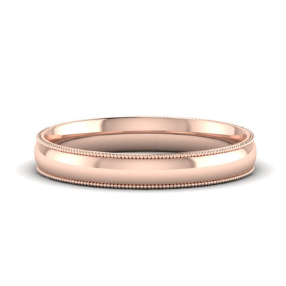 Comfort Fit Wedding Band Milgrain Edge