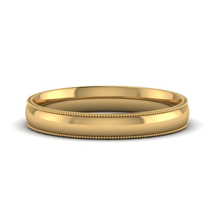 Comfort Fit Wedding Band Milgrain Edge