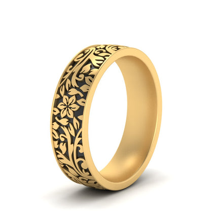 6 mm Mens Nature Inspired Comfort Fit Band