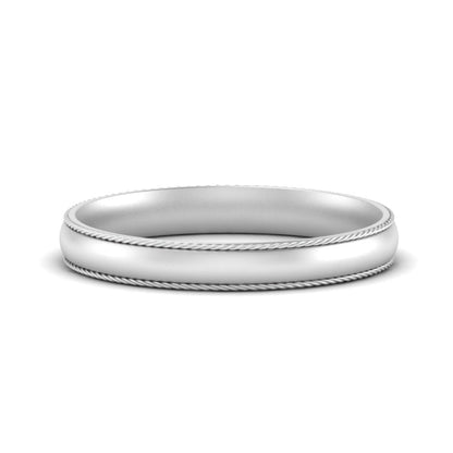 Rope Design Comfort Fit Mens Band