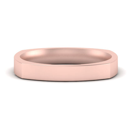 Square Comfort Fit Mens Wedding Band