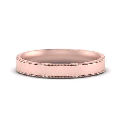 Stepped Edge Comfort Fit Flat Mens Band