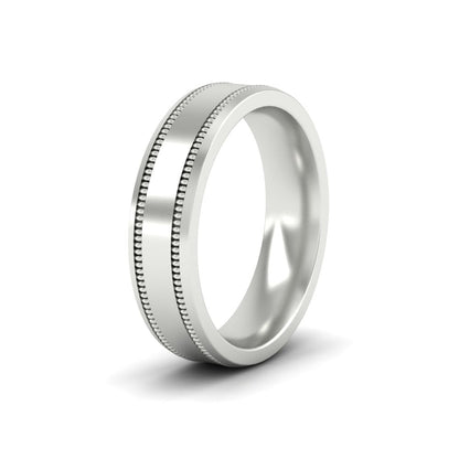 Mens Band Double Milgrain
