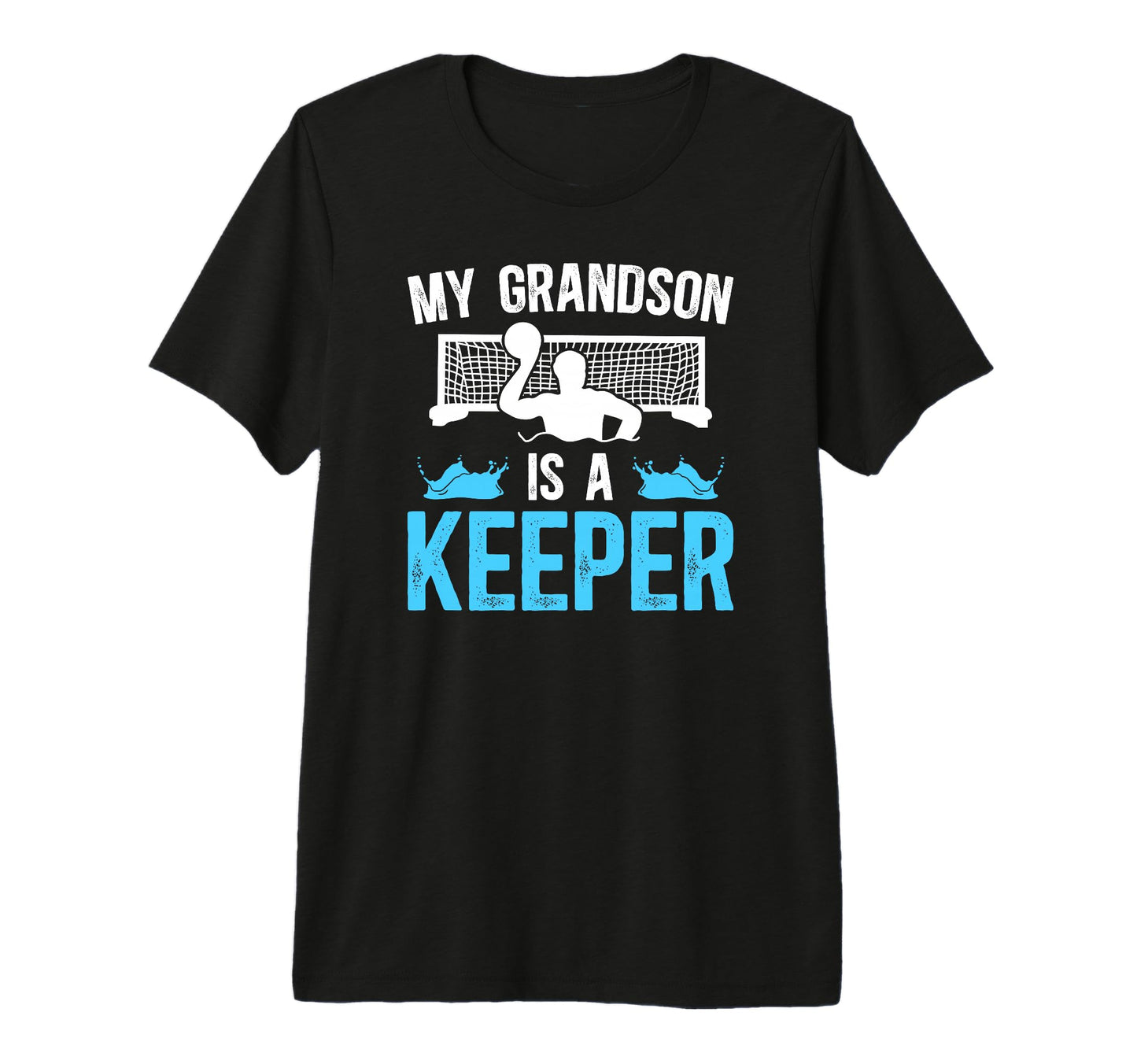 Mens Proud Water Polo Goalie Grandpa T-Shirt - Custom Art Print for Adults