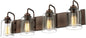Farmhouse Glass Bathroom Vanity Light Fixture