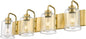 Farmhouse Glass Bathroom Vanity Light Fixture
