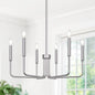 Farmhouse Hanging Candle Chandelier (No Assembly)