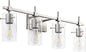 Vintage Vanity Lights with Glass Shade