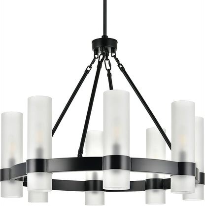 Small Wagon Wheel Chandelier