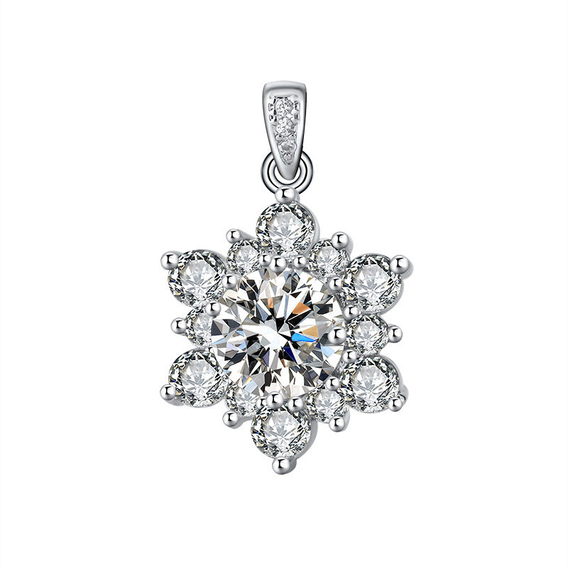 SUNFLOWER Necklace Suit Micro-inlaid Full Diamond