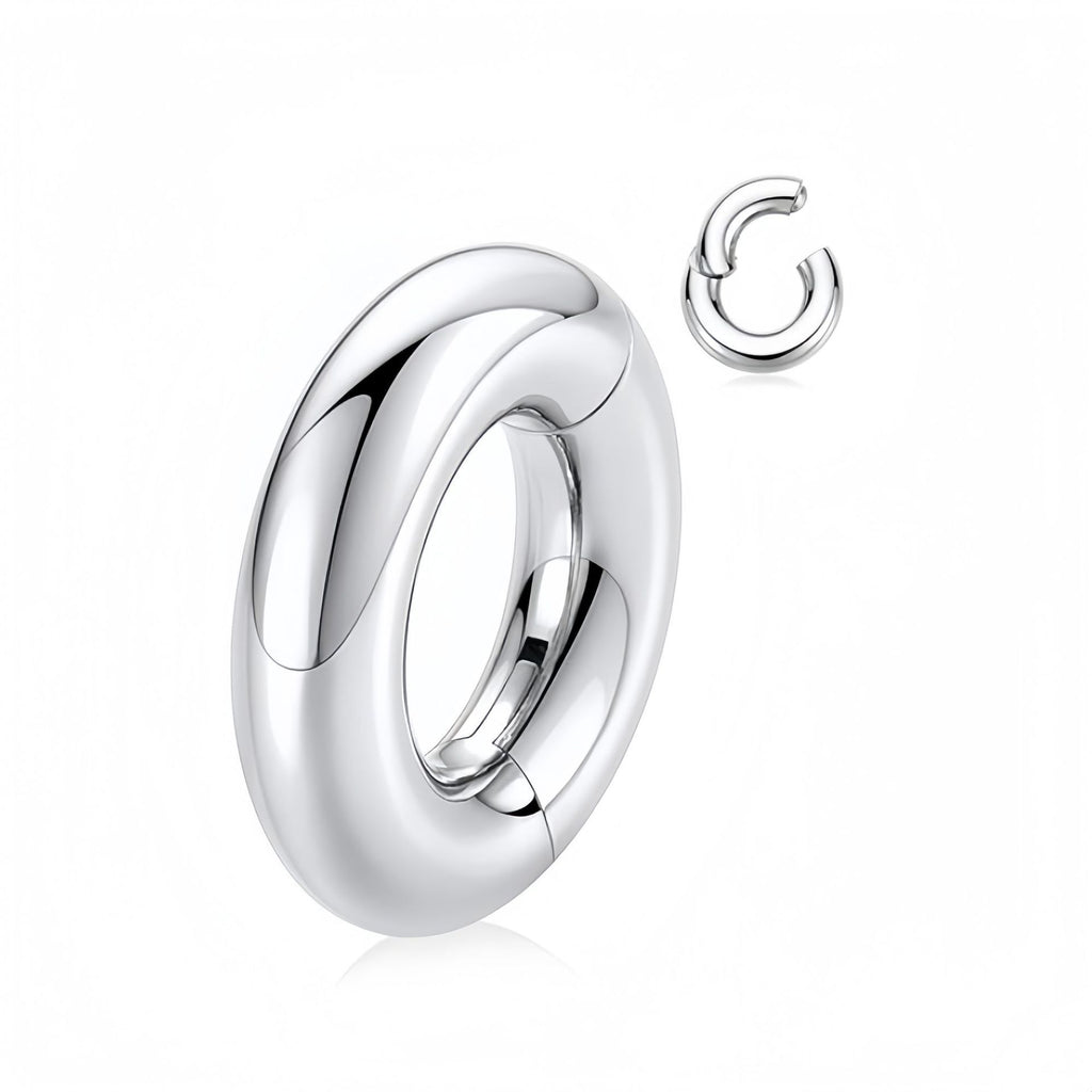 Titanium Steel Closed Lip Ring Human Body Piercing Accessories