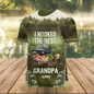 Personalized Fishing T-Shirt - Father's Day Gift Idea For Dad/Grandpa/Fishing Lover - We Hooked The Best Daddy
