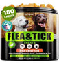 Flea and Tick Prevention Chewable for Dogs No Collars, No Mess Easy Help with Flea and Tick for Dogs American Quality for All Breeds and Ages DuckFlavored Treats 180 Flea Chews for Dogs