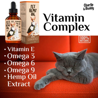 Charlie Buddy   Hеmp Oil for Dogs Cats   Hiр and Jоint Suppоrt and Skin Hеalth