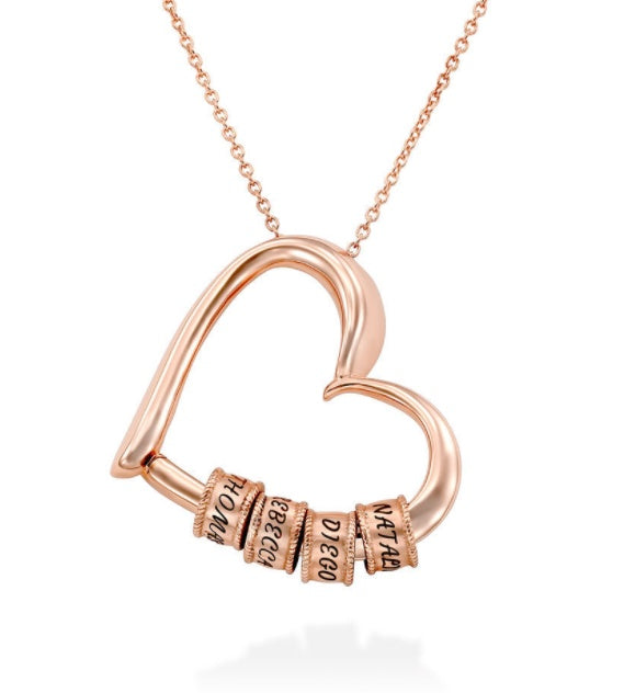 Personalized Heart Necklaces Women Jewelry Custom Name Necklaces & Pendants Mothers Day Gift