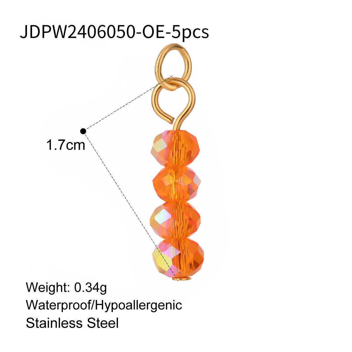 Women's Cute Drop Oil Pendant Color Retention Necklace Pendant