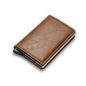 Portable Light Weight ID Credit Bank Card Holder Wallet Luxury Brand Men Women Anti Rfid Blocking Protected Magic Leather Slim Mini Small Money Wallets Case