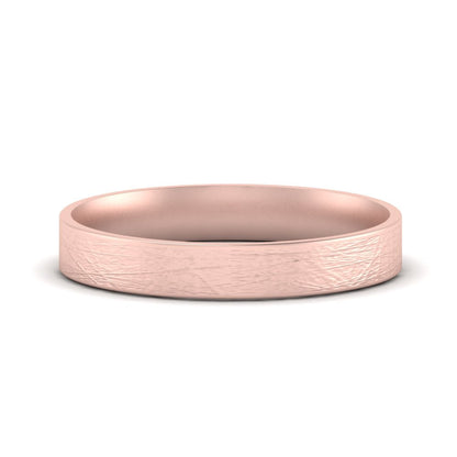 Ice Textured Mens 5mm Comfort Fit Wedding Band