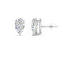 Three-Prong Pear Diamond Solitaire Stud Earrings [IGI Certified]