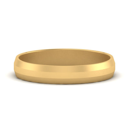 Wedding Band Beveled Edge Matte