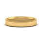 Stepped Edge Comfort Fit Flat Mens Band