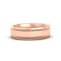 Mens Band Double Milgrain