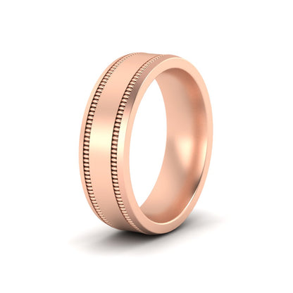 Mens Band Double Milgrain