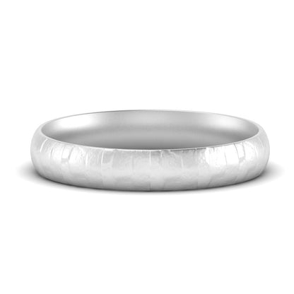 Lightweight Rock Texture Mens Wedding Band