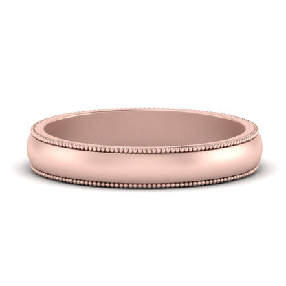 Milgrain Matte Finish Mens Band