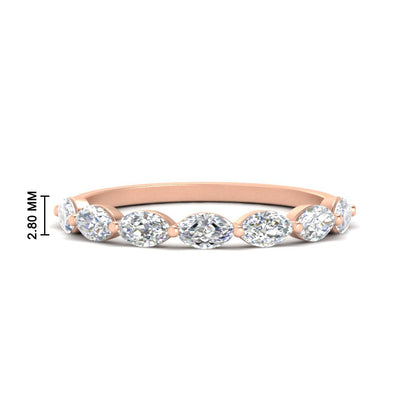 7 Stone Marquise East West 1 Carat Band