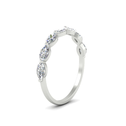 7 Stone Marquise East West 1 Carat Band