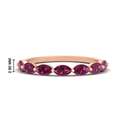 7 Stone Marquise East West 1 Carat Band