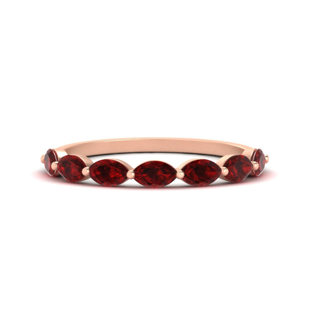 7 Stone Marquise East West 1 Carat Band