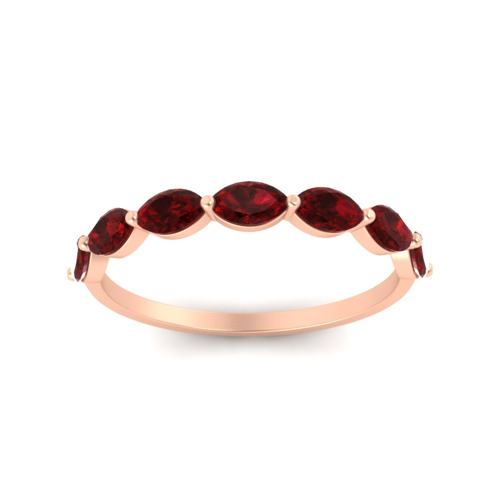 7 Stone Marquise East West 1 Carat Band