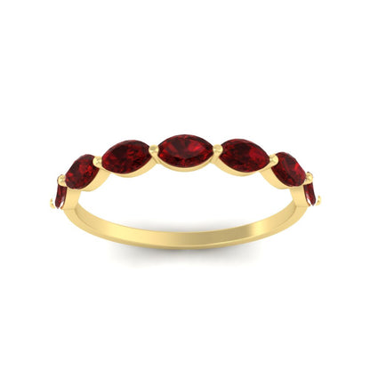 7 Stone Marquise East West 1 Carat Band