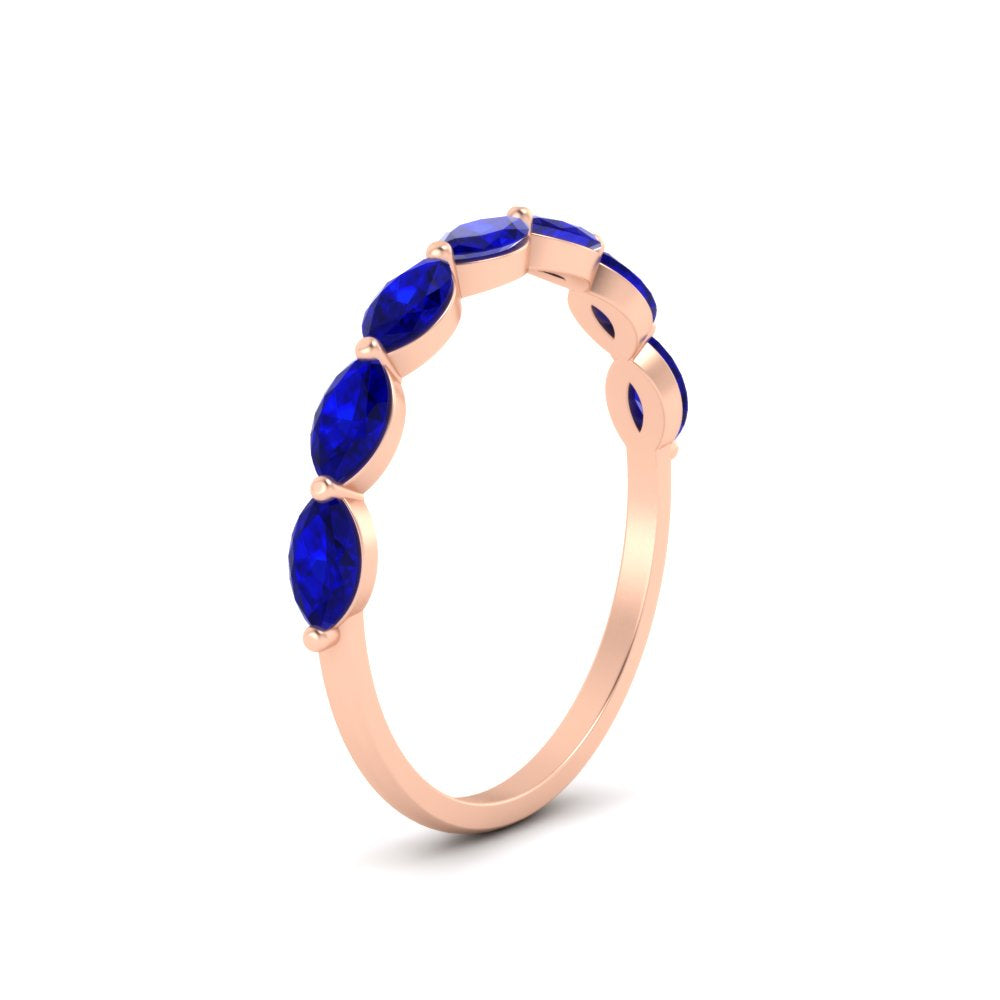 7 Stone Marquise East West 1 Carat Band