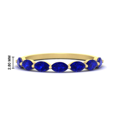 7 Stone Marquise East West 1 Carat Band