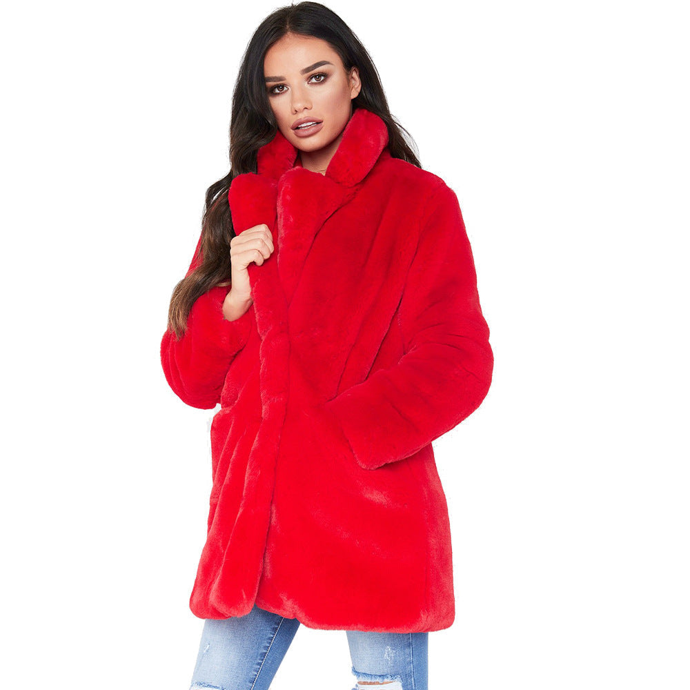 Women's Casual Creative Loose Fur Fluff Coats
